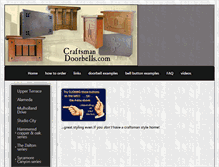 Tablet Screenshot of craftsmandoorbells.com